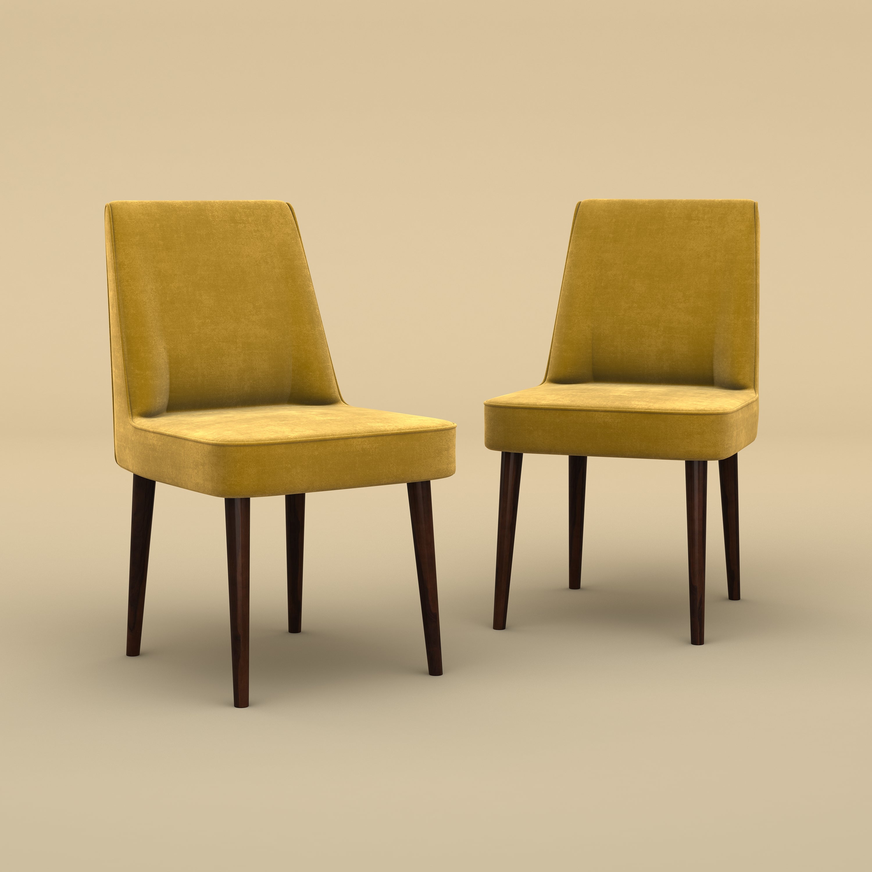 Vento Dining Chair (Mustard Yellow)