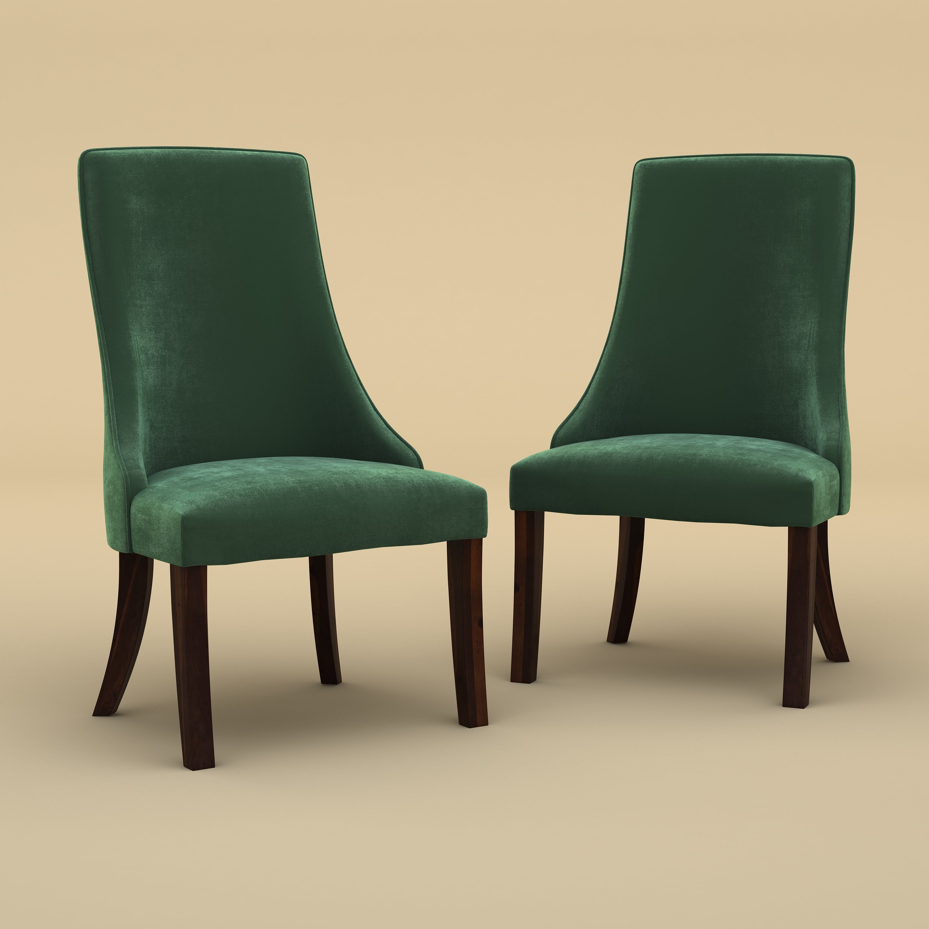 Dado Lounge Chair Pebble (Velvet, Forest Green)