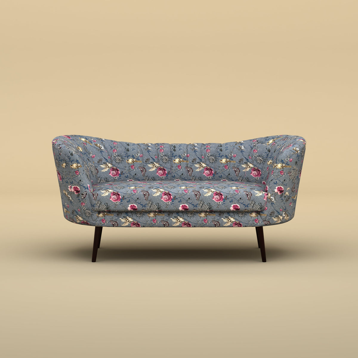 Alfie Chaise Sofa (Cotton, Floral Printed)