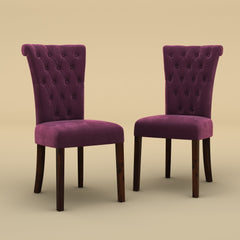 Genna Dining Chair (Dark Purple)