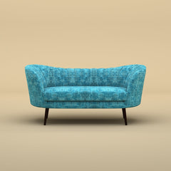 Alfie Chaise Sofa  (Velvet, Blue)