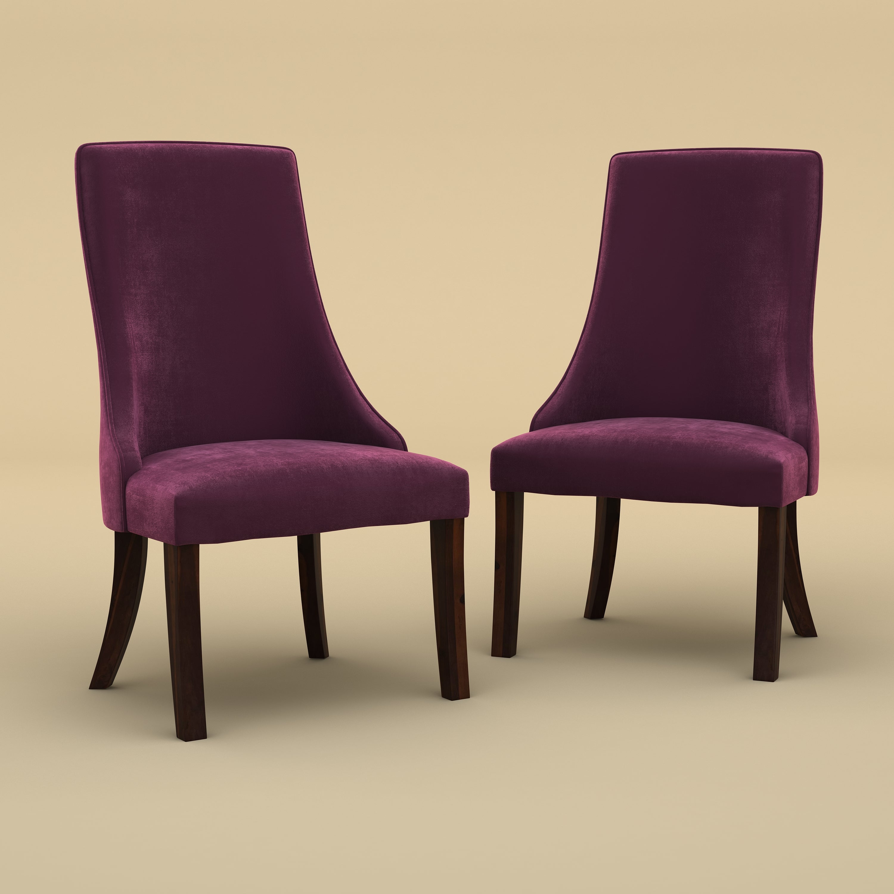 Dado Lounge Chair Pebble (Velvet, Dark Purple)