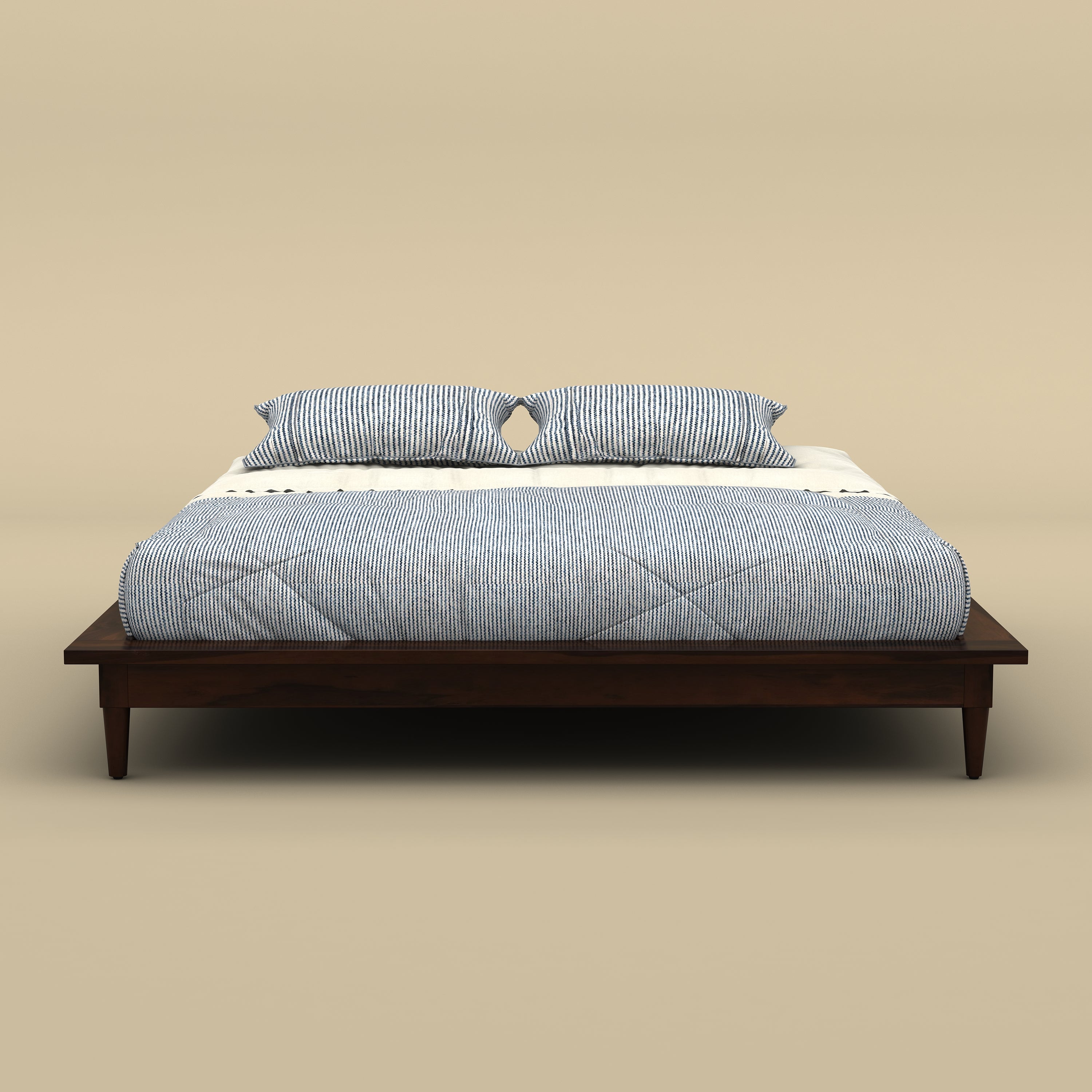 Mill Waxed Platform Bed Frame