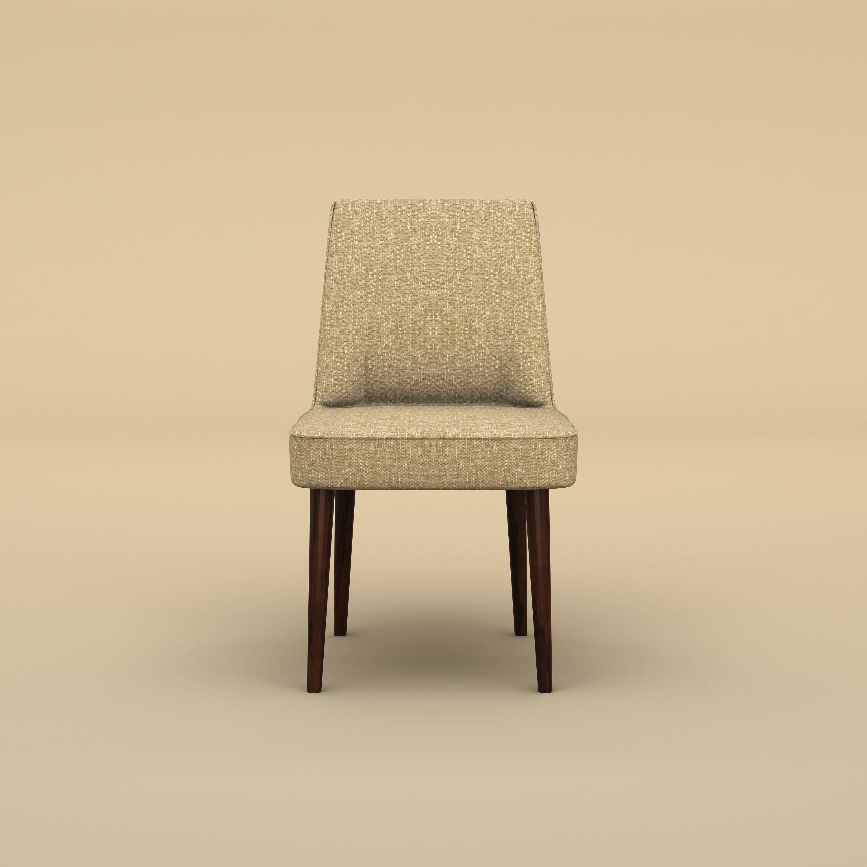 Vento Dining Chair (Velvet, Faux Cream)