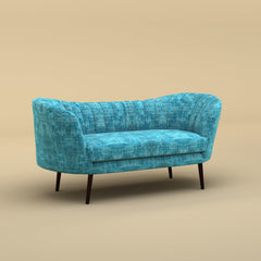 Alfie Chaise Sofa  (Velvet, Blue)