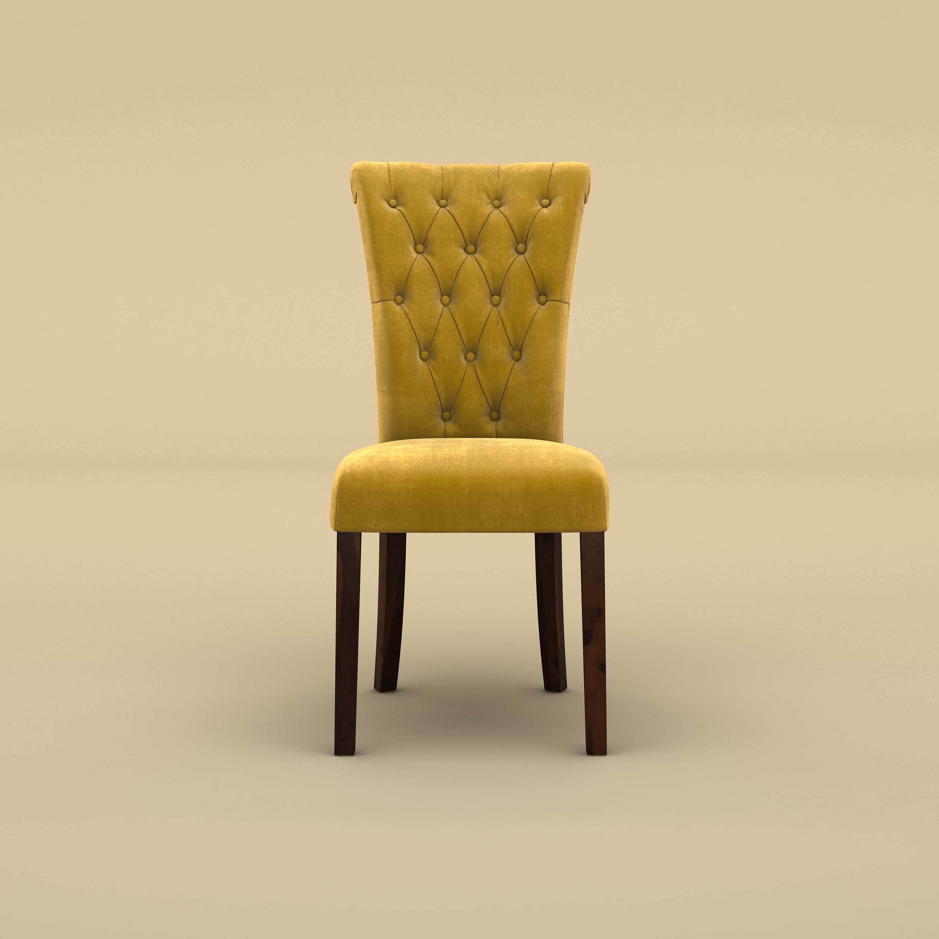 Genna Dining Chair (Mustard Yellow)