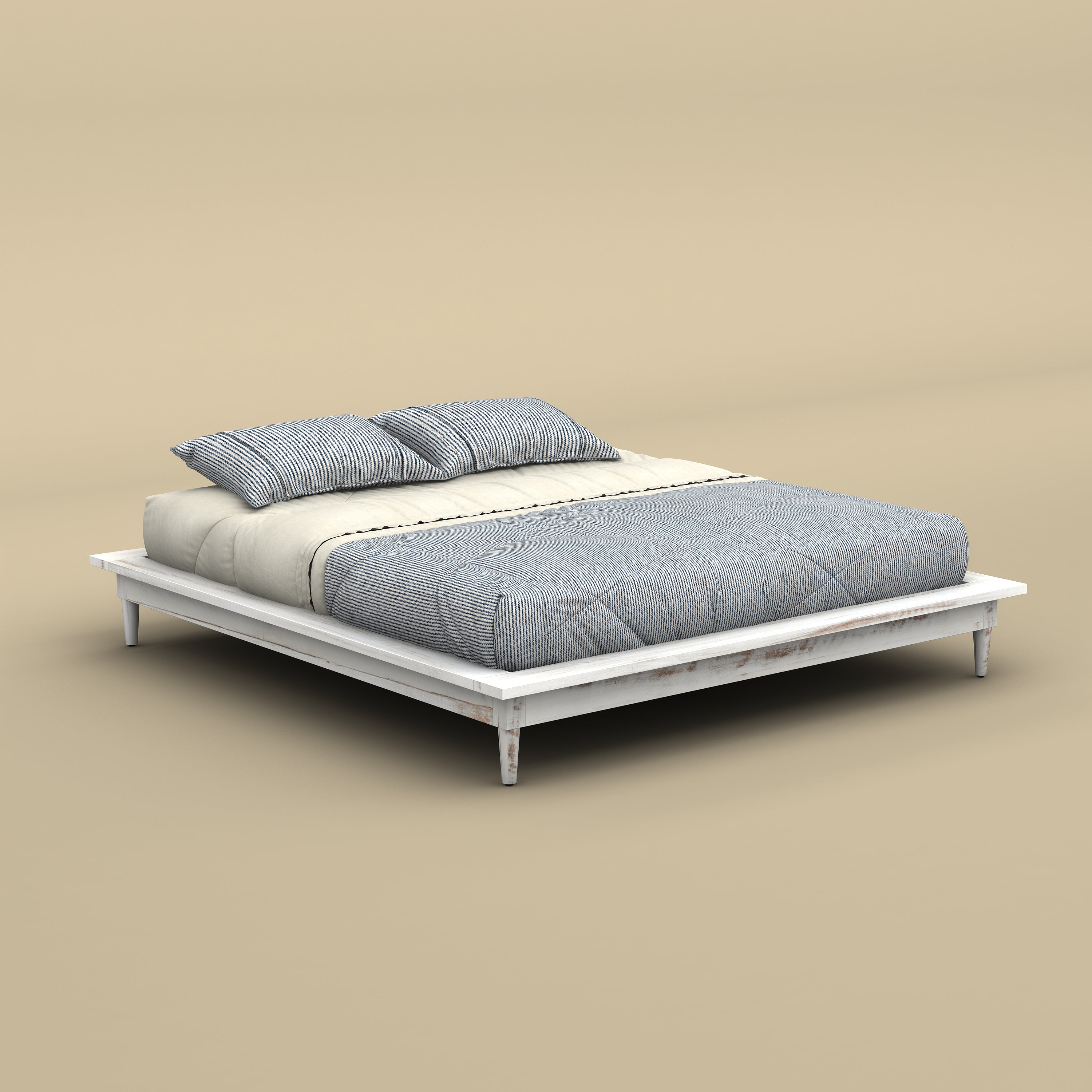 Mill Waxed Double Bed Frame