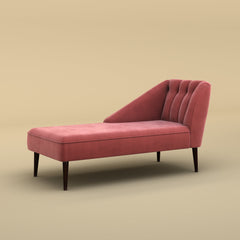 Skye Velvet Chaise Sofa (Velvet, Pink)