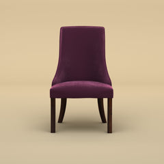 Dado Lounge Chair Pebble (Velvet, Dark Purple)