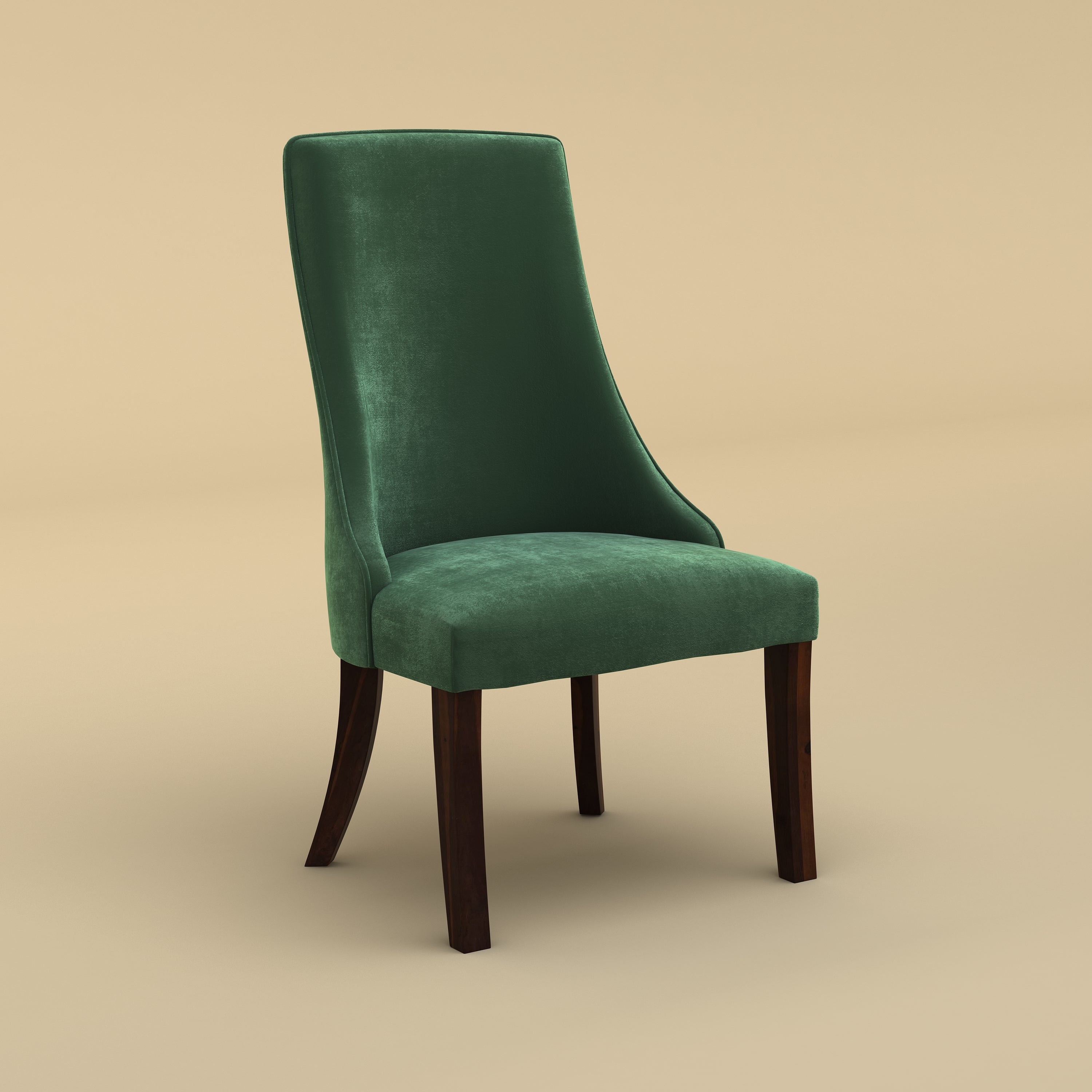 Dado Lounge Chair Pebble (Velvet, Forest Green)