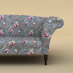 Italian Stylish Chaise Lounger Sofa (Cotton, Floral Printed)