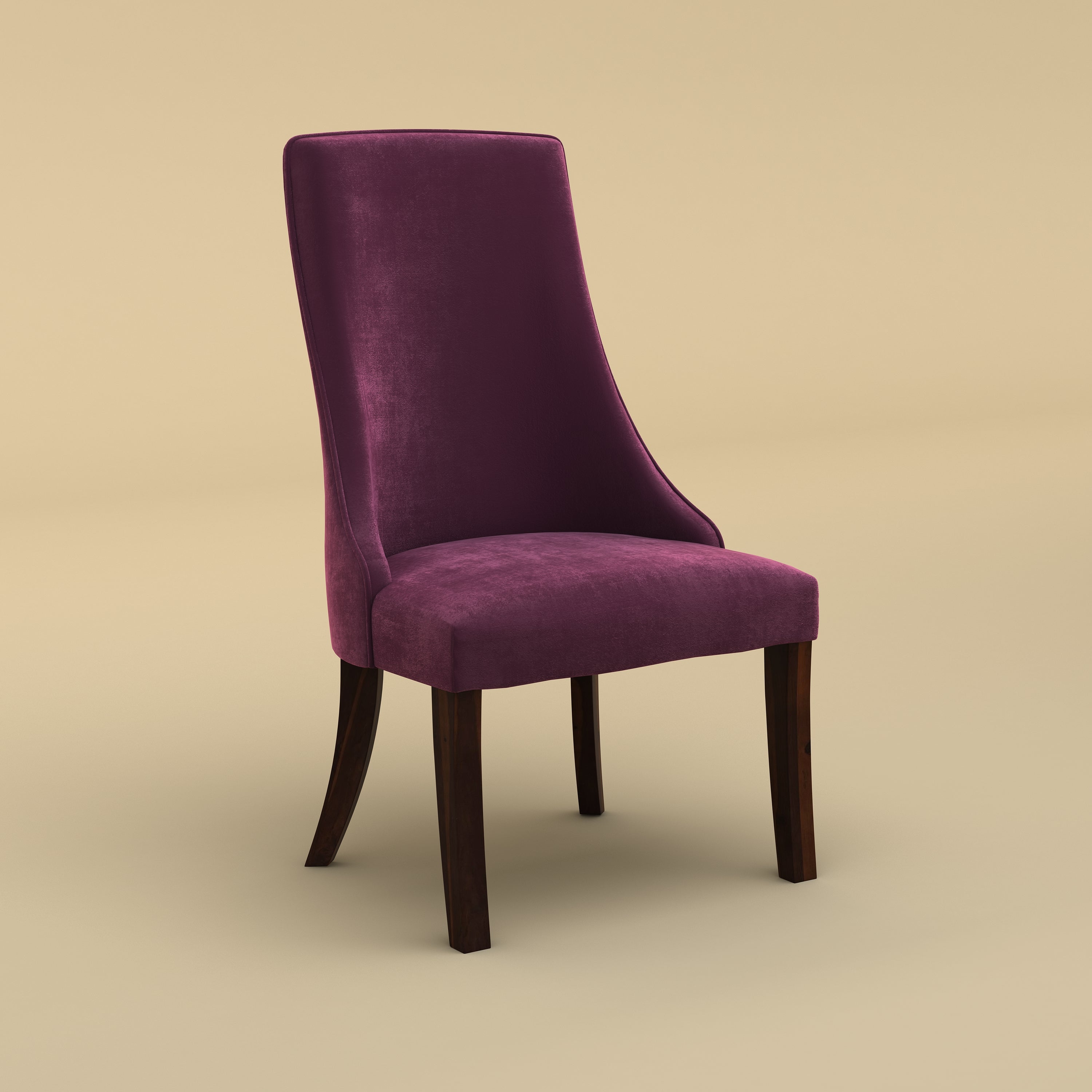 Dado Lounge Chair Pebble (Velvet, Dark Purple)