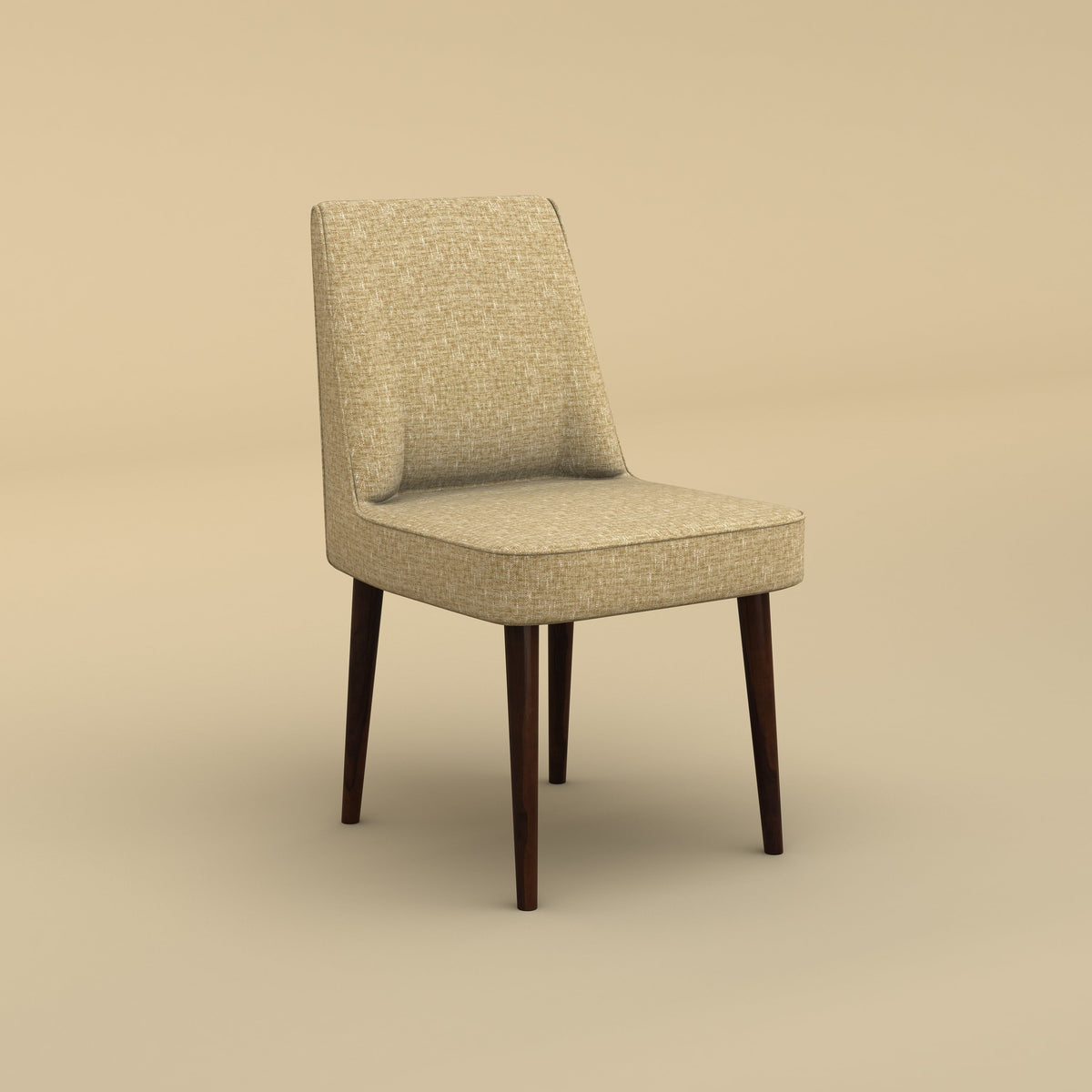 Vento Dining Chair (Velvet, Faux Cream)