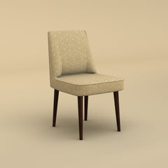 Vento Dining Chair (Velvet, Faux Cream)