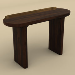 Enna Console Table (Walnut Finish)