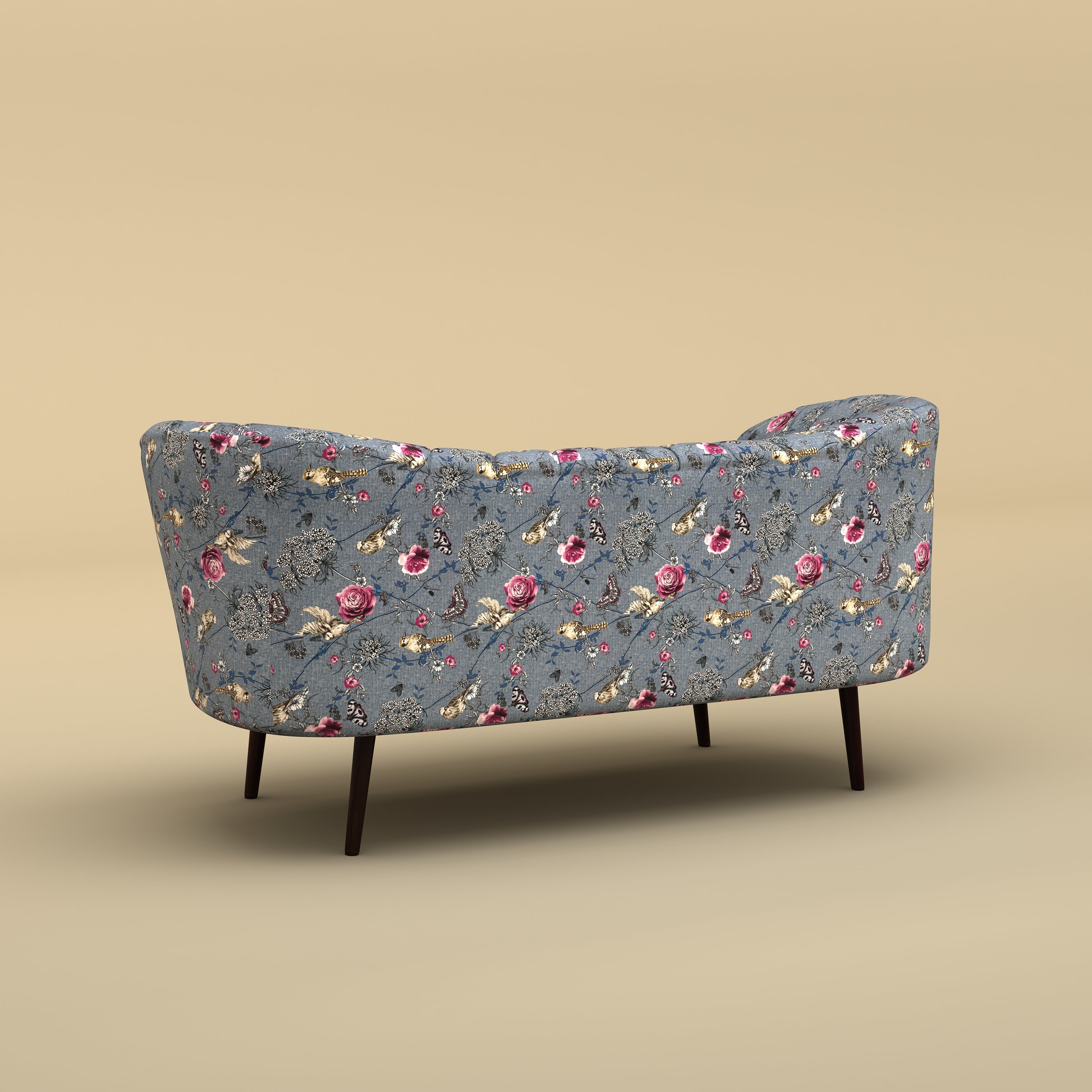 Alfie Chaise Sofa (Cotton, Floral Printed)