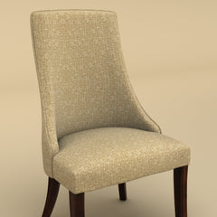 Dado Lounge Chair Pebble (Velvet, faux cream )