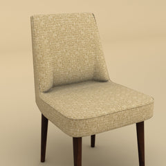 Vento Dining Chair (Velvet, Faux Cream)