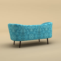 Alfie Chaise Sofa  (Velvet, Blue)