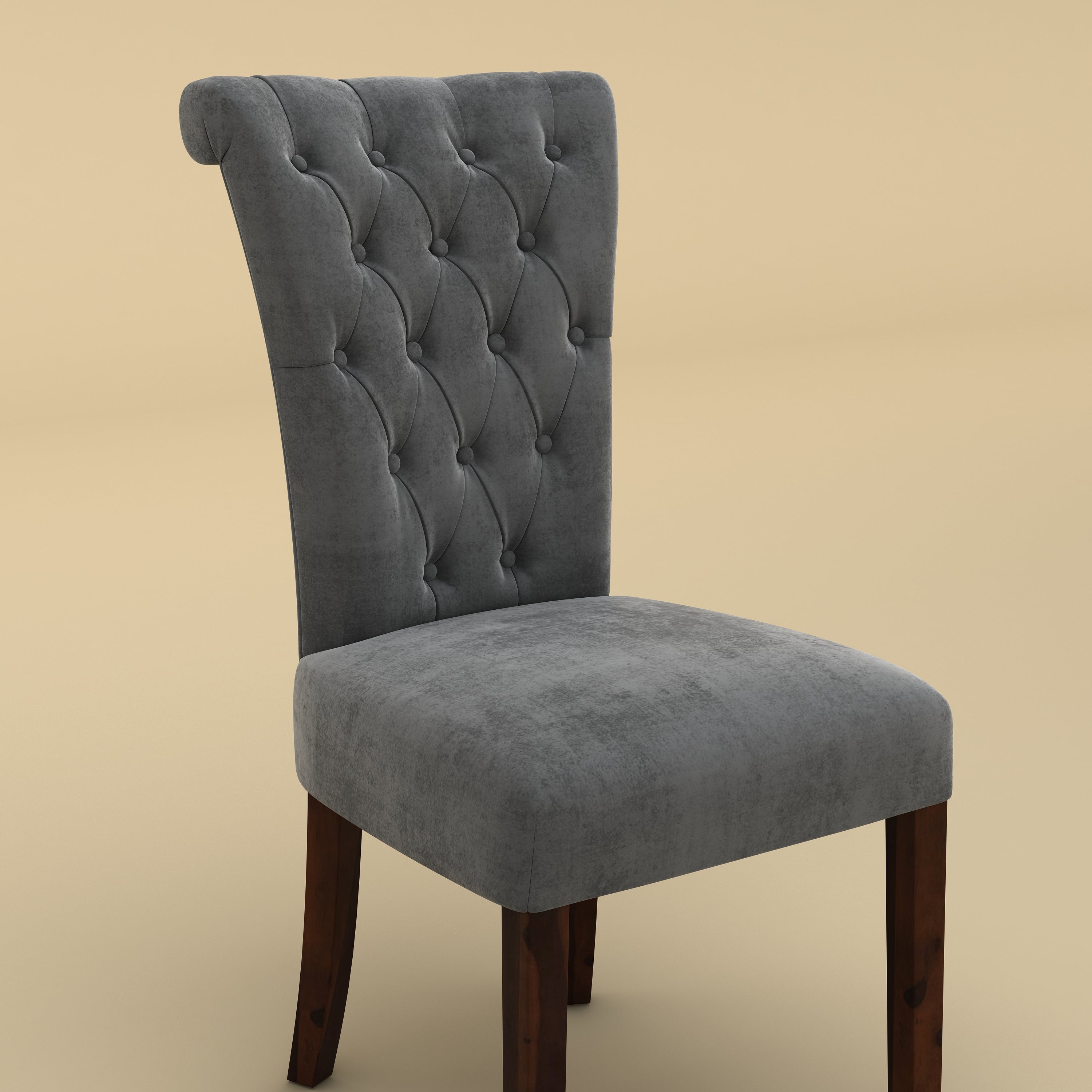 Genna Dining Chair (Charcoal Gray)