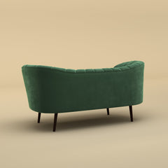 Alfie Chaise Sofa (Velvet, Green)