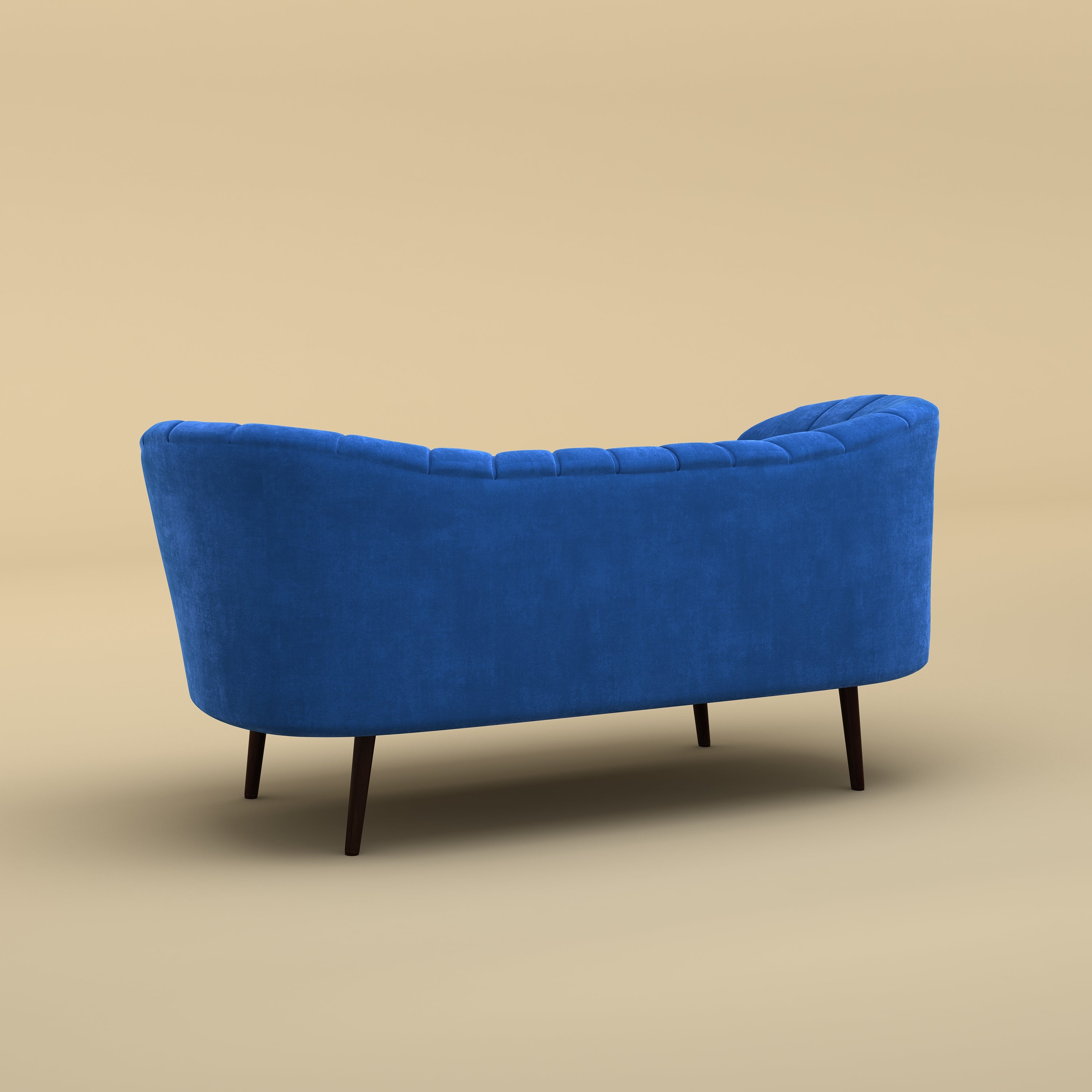 Alfie Chaise Sofa (Cotton, Blue)