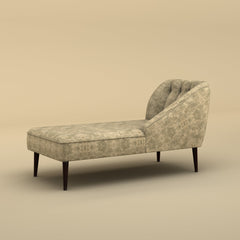 Skye Velvet Chaise Sofa (Cotton, Patchy Cream)