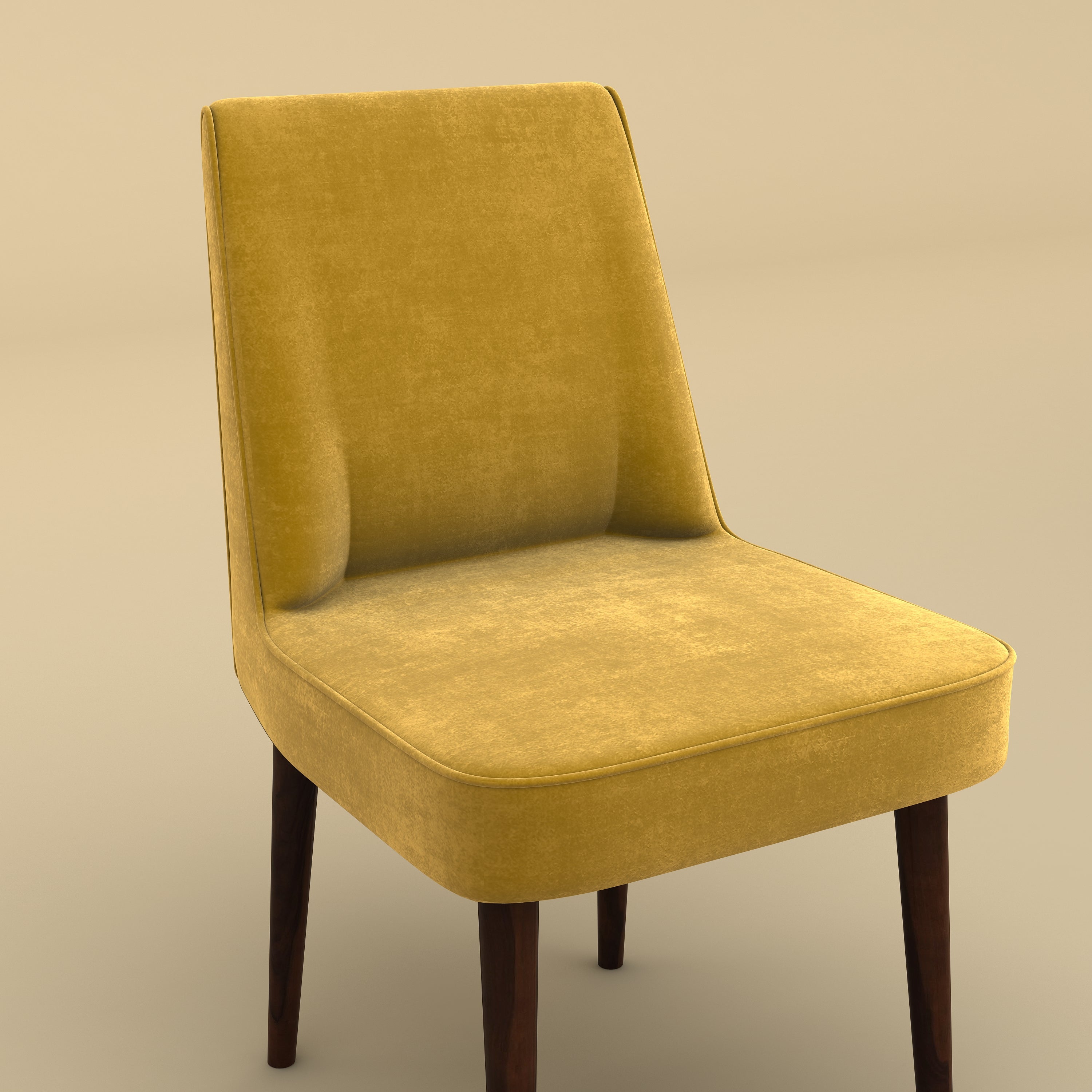 Vento Dining Chair (Mustard Yellow)