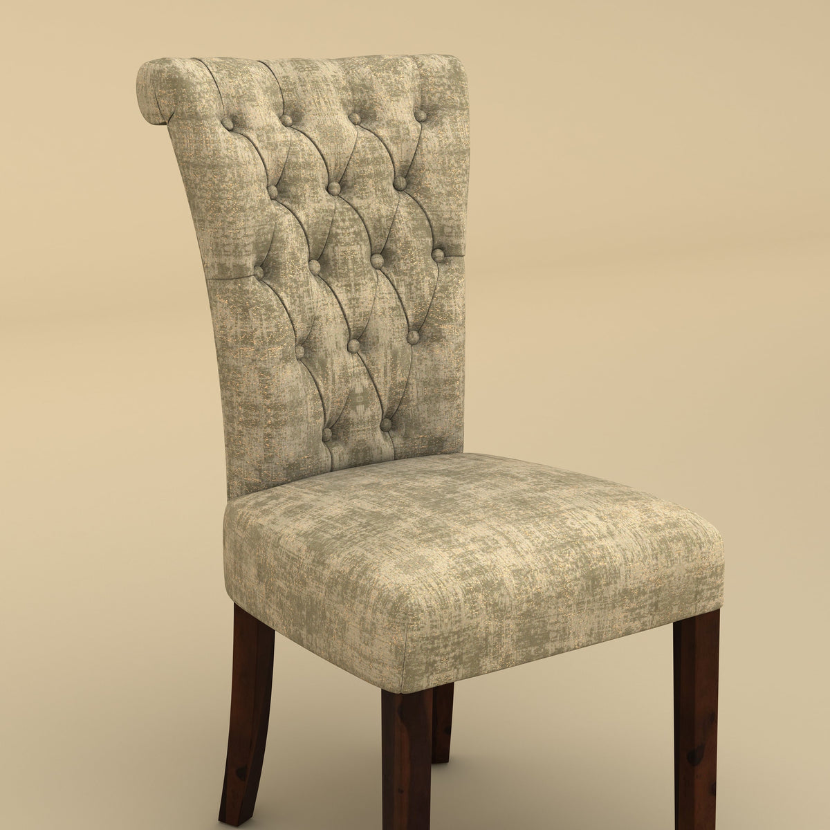 Genna Dining Chair (Patchy Cream)