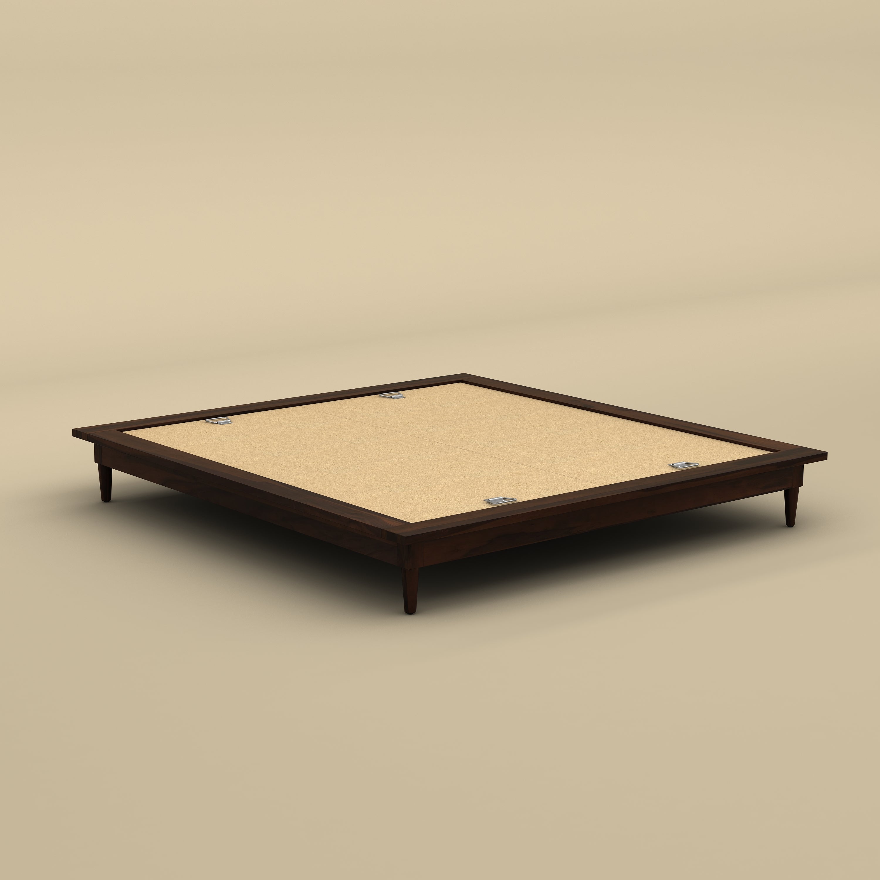 Mill Waxed Platform Bed Frame