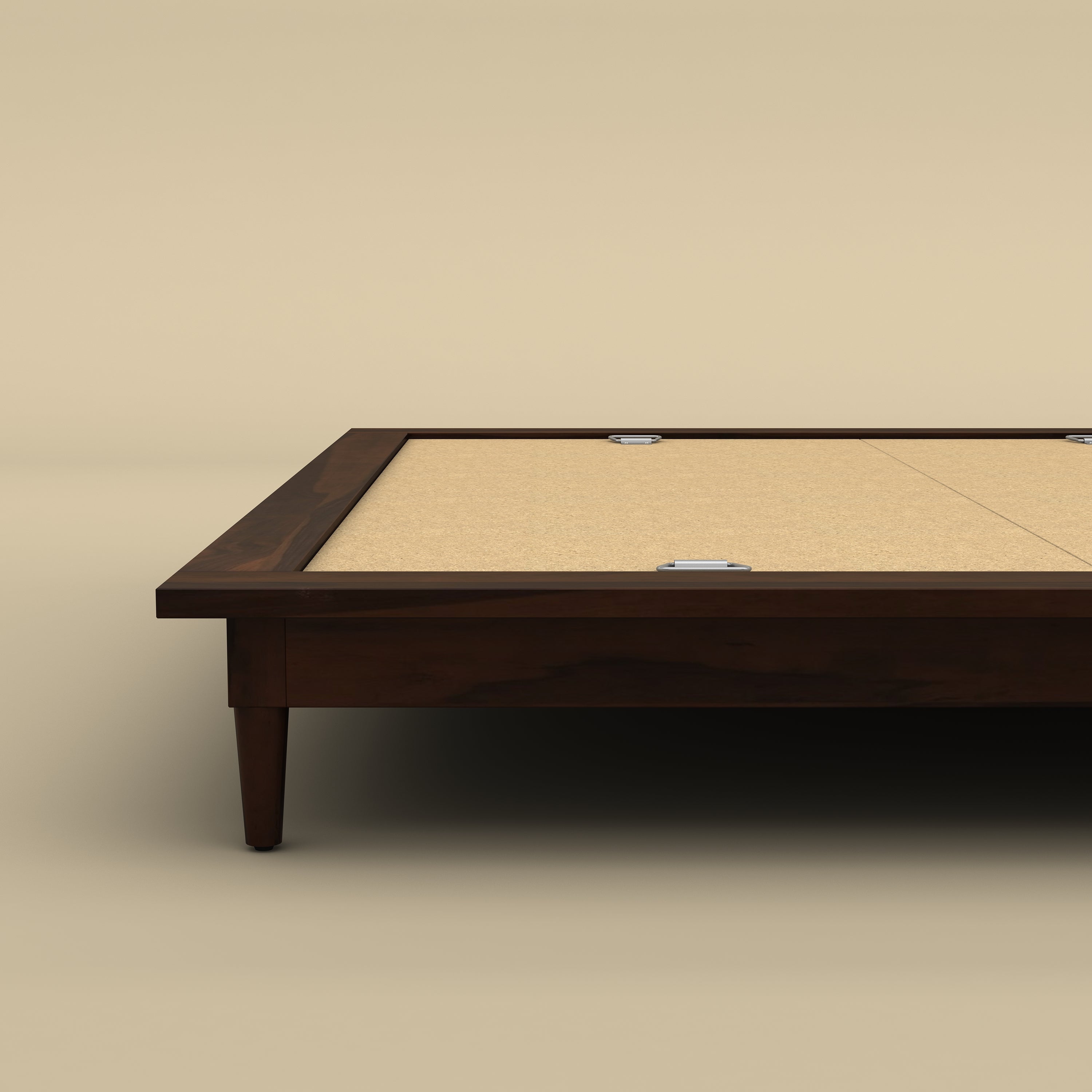 Mill Waxed Platform Bed Frame