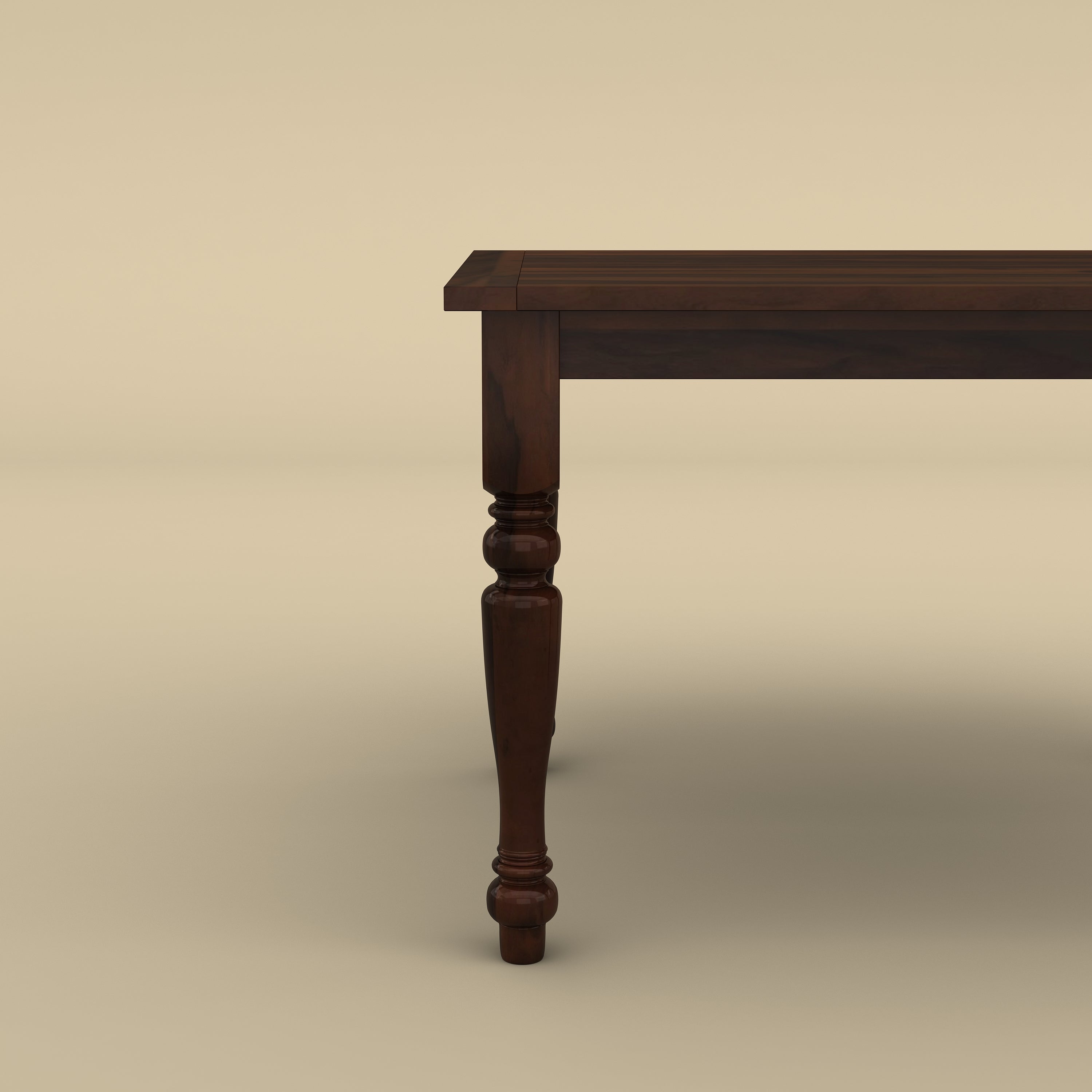 Isaac 4 Seater Dining Table (Walnut Finish)