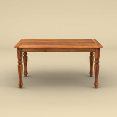 Isaac 6 Seater Dining Table (Honey Finish)