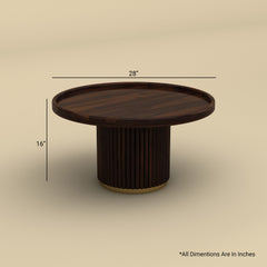 Linn Side Coffee Table (Walnut Finish)