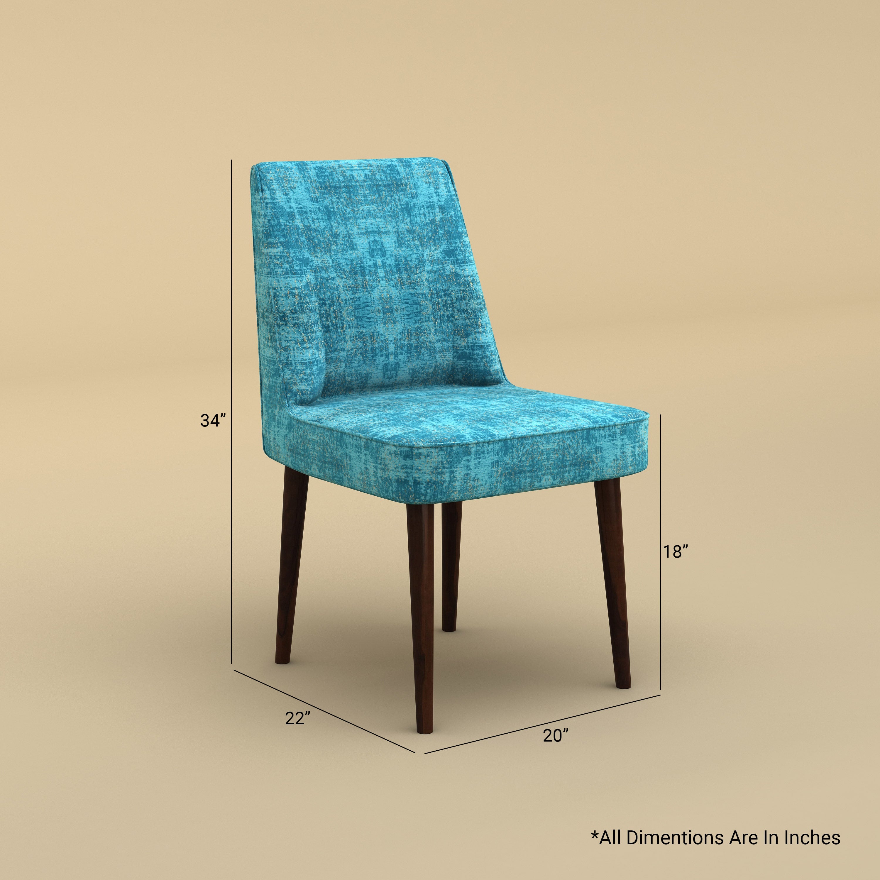 Vento Dining Chair (Teal Blue)