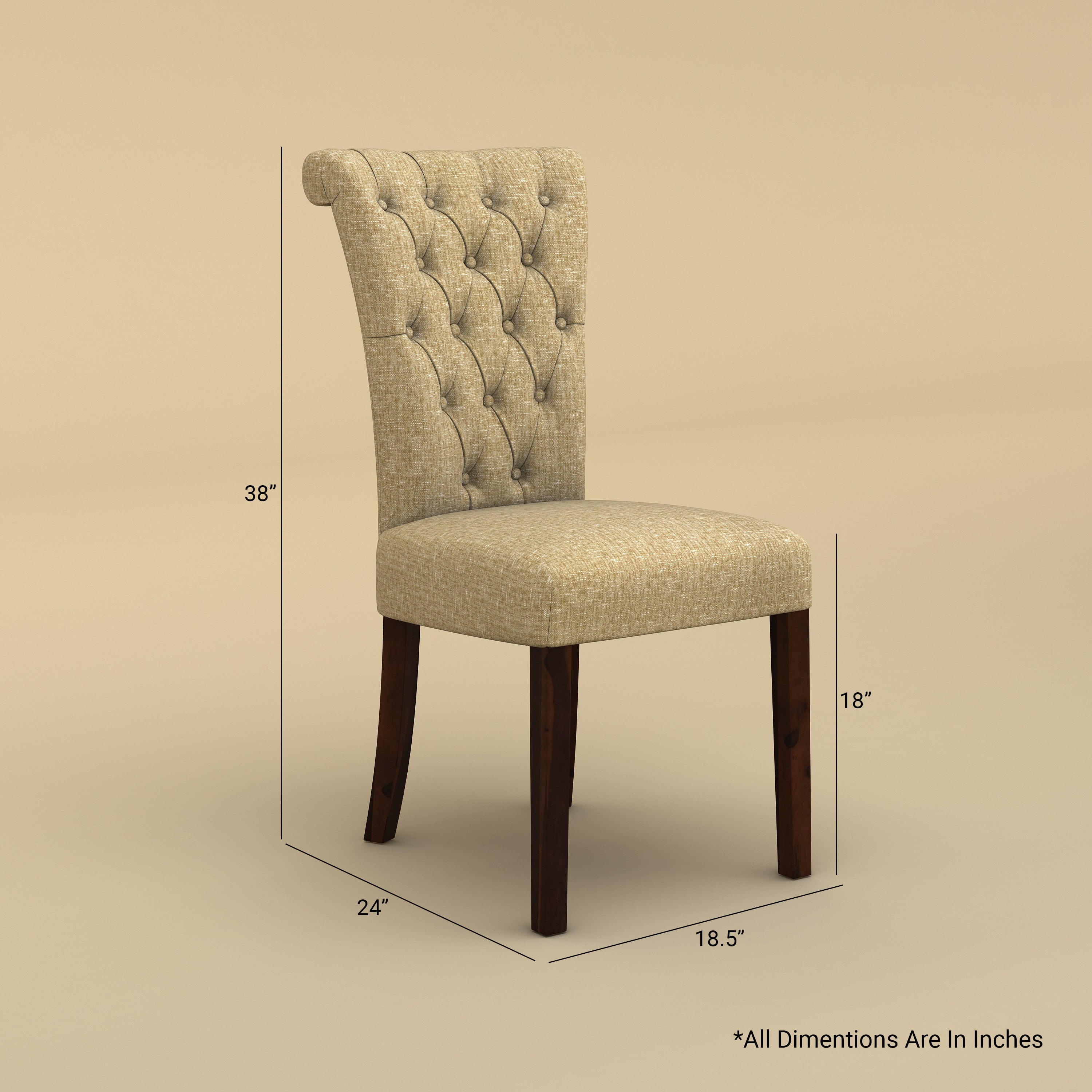 Genna Dining Chair (Faux Cream)