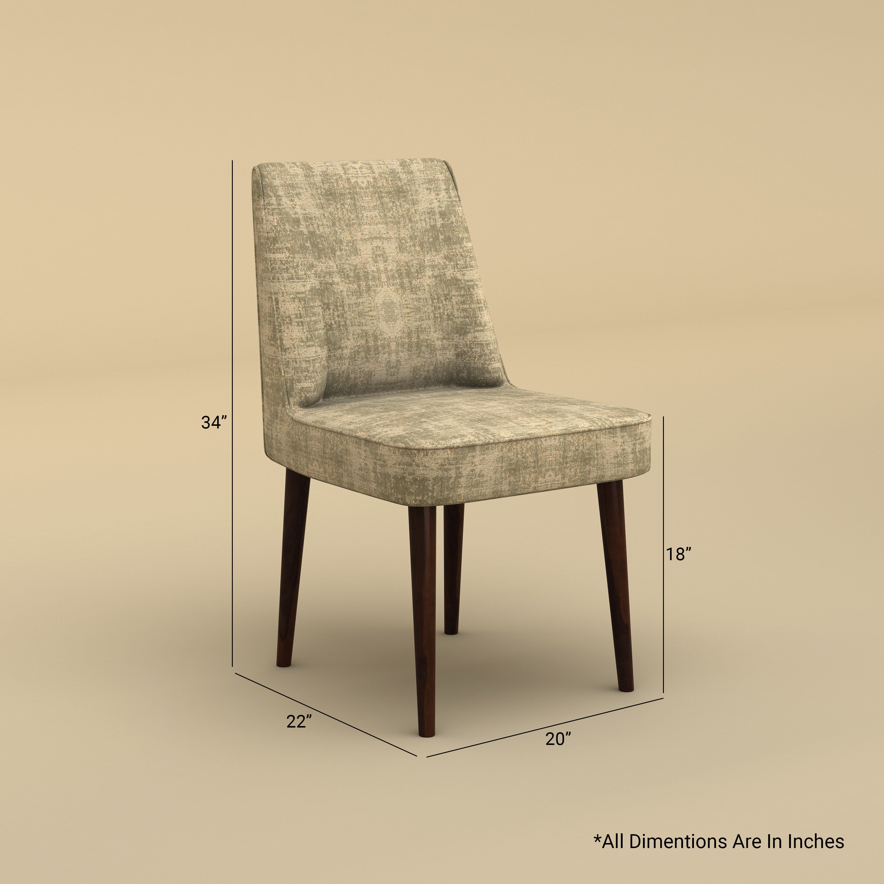 Vento Dining Chair (Patchy Cream)