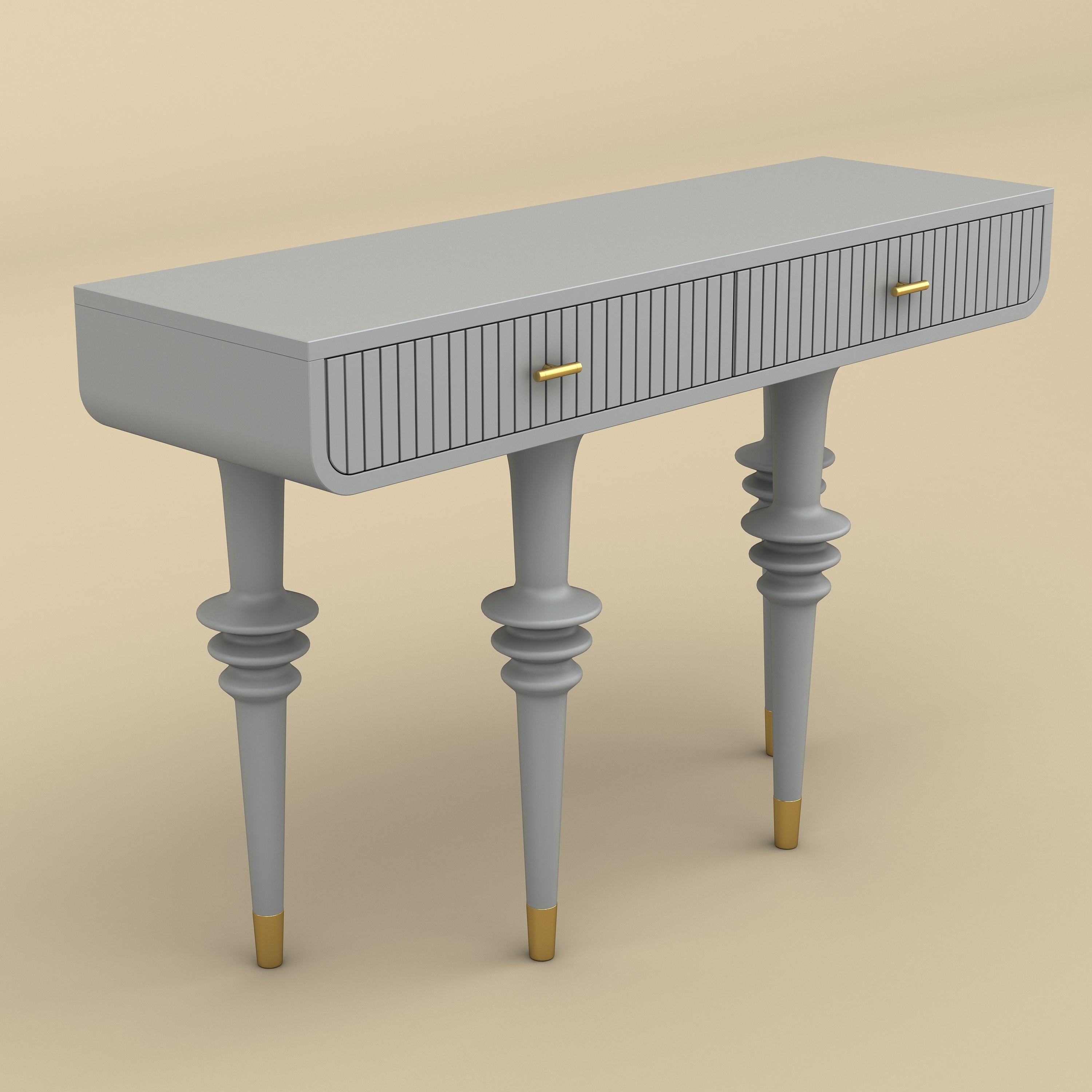 Classic Console Table (Gray Finish)