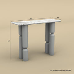 House Console Table (Gray Finish)