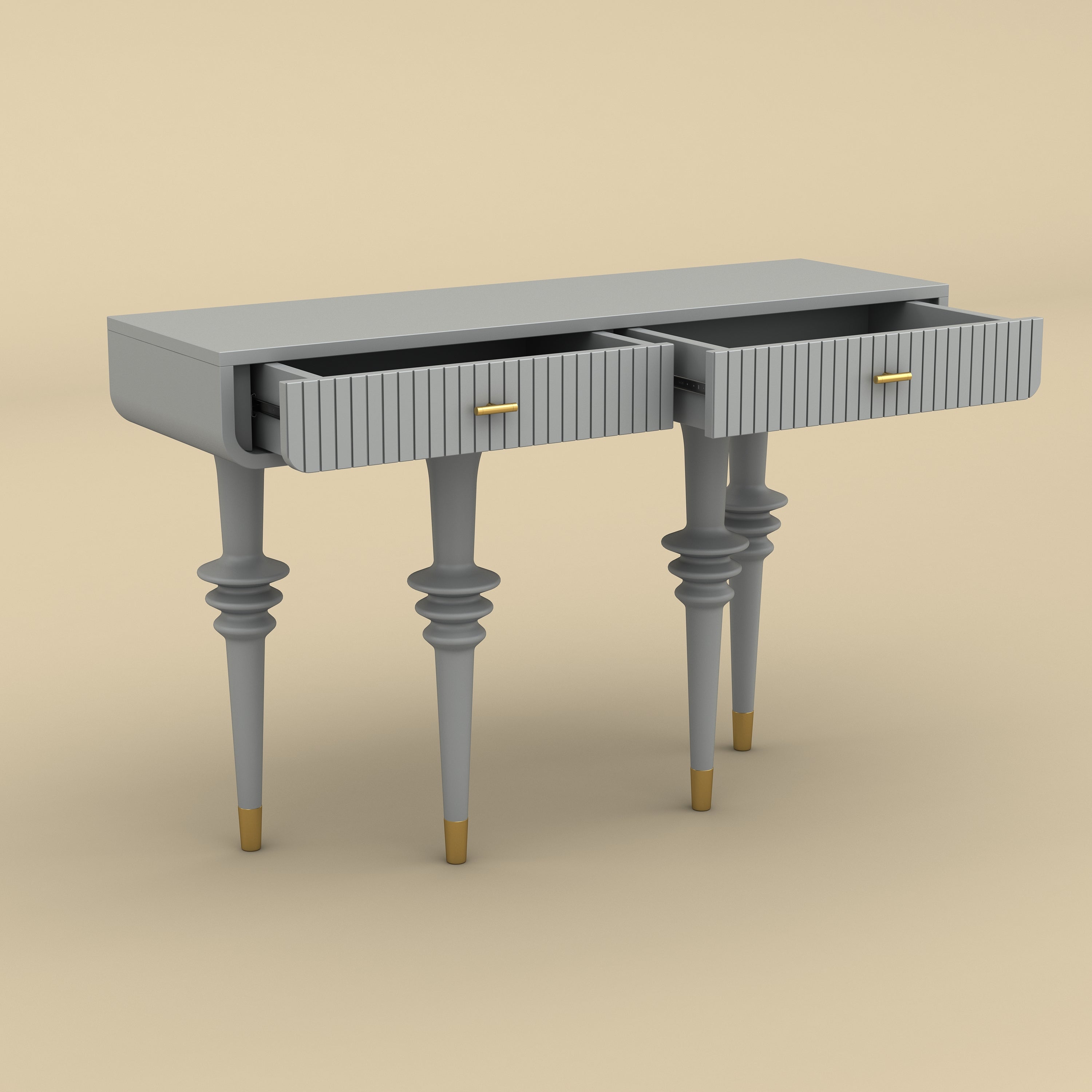 Classic Console Table (Gray Finish)