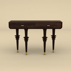 Classic Console Table (Wanut Finish)