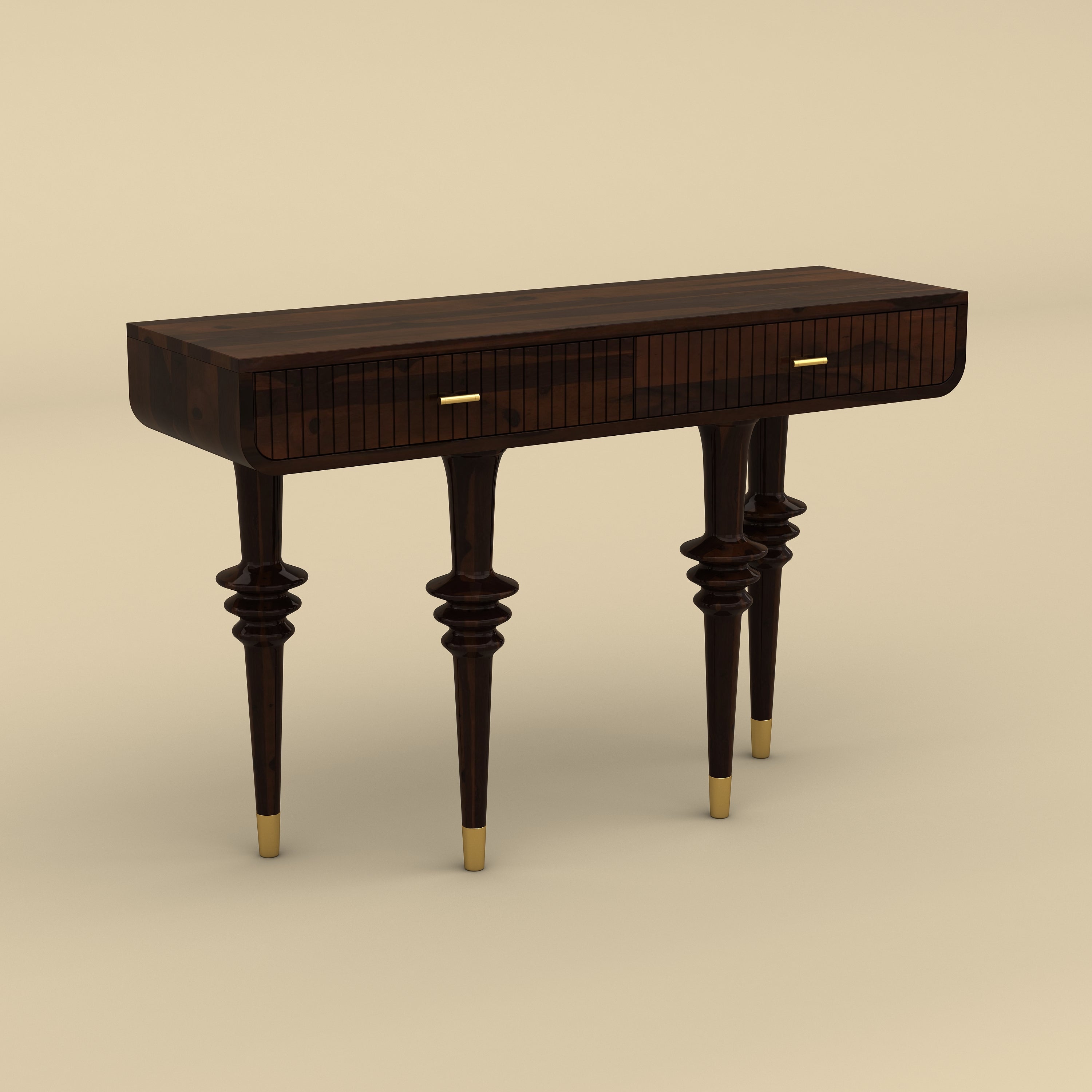 Classic Console Table (Wanut Finish)