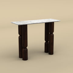 House Console Table (Walnut Finish)