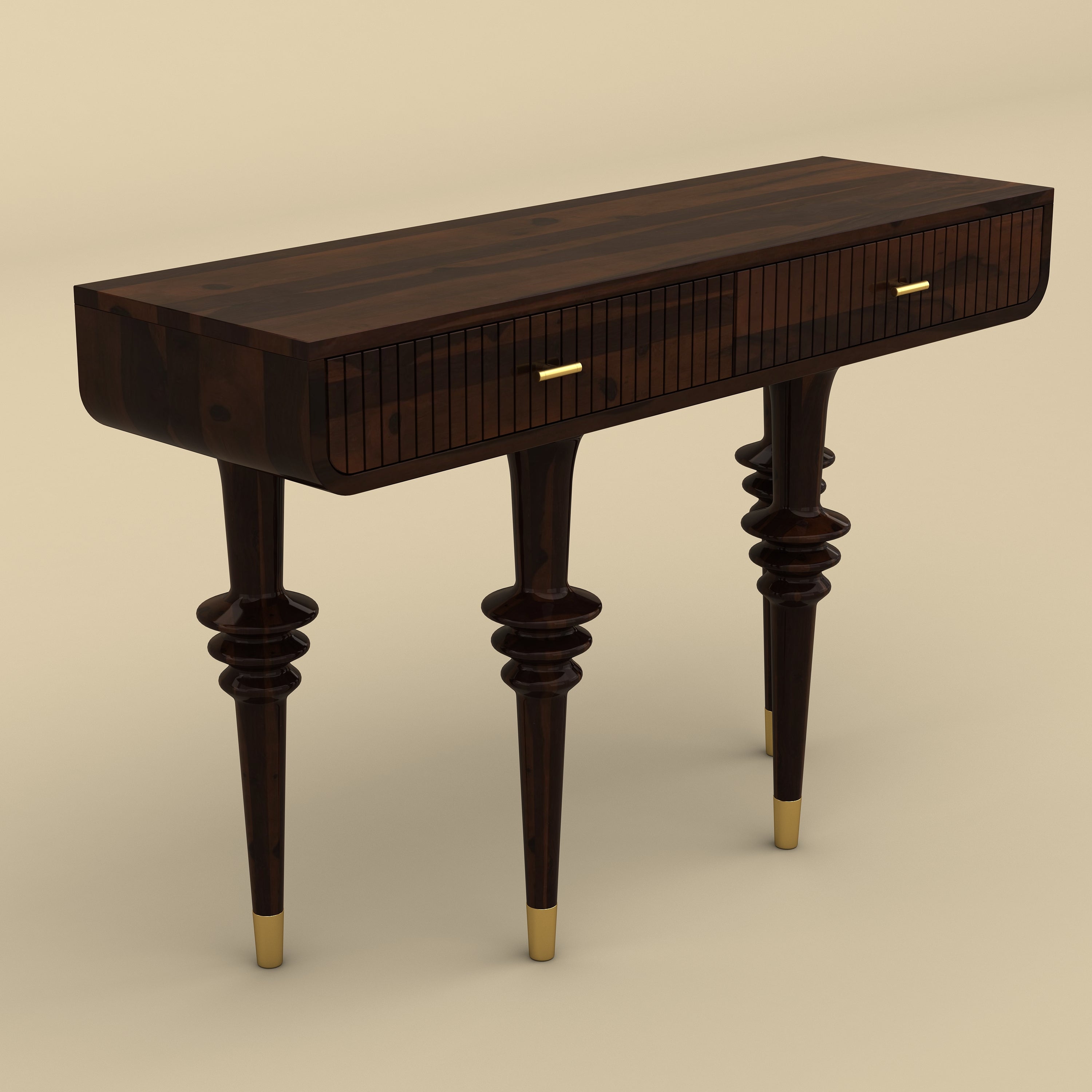 Classic Console Table (Wanut Finish)