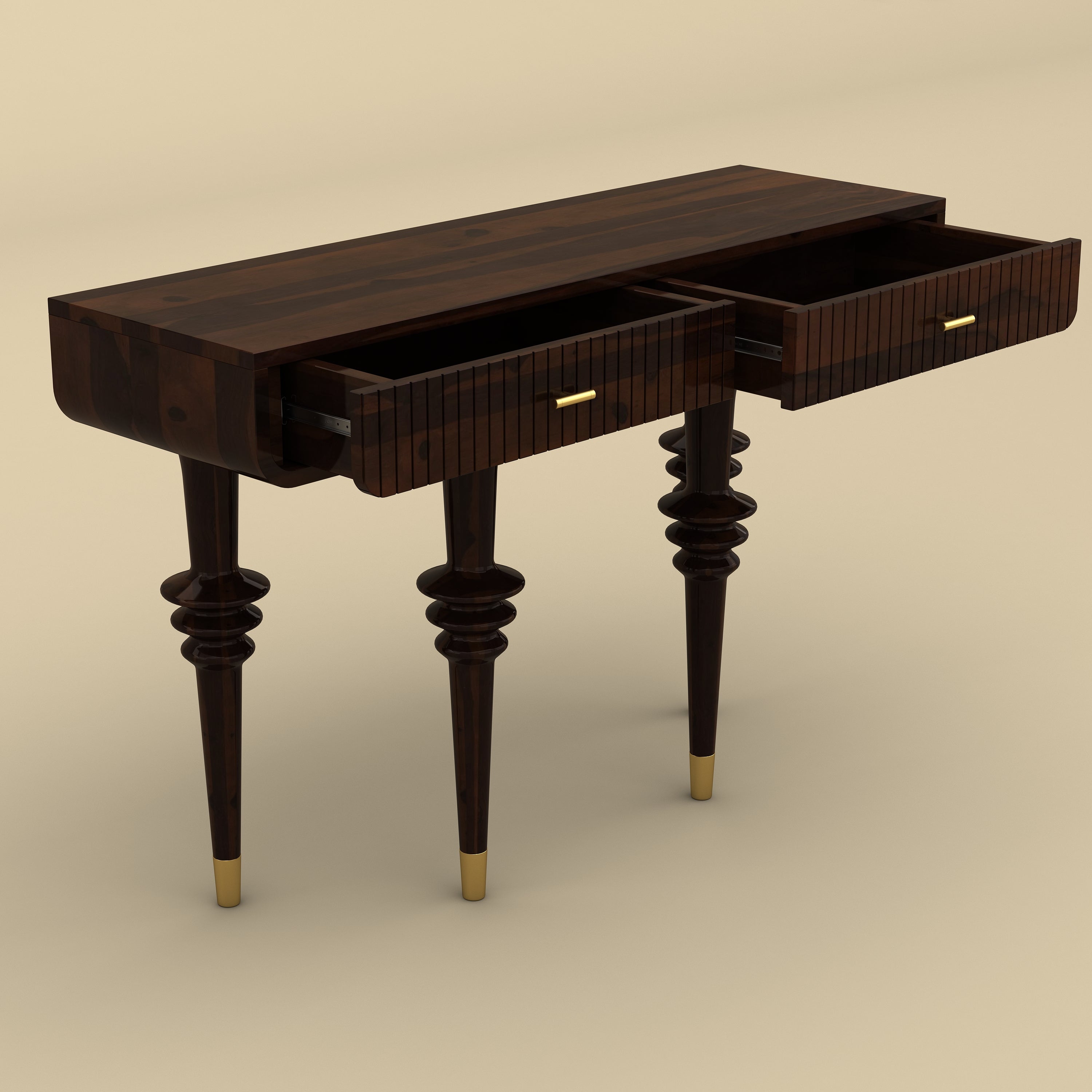 Classic Console Table (Wanut Finish)